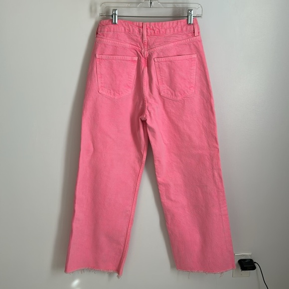 Zara The Boogie Pants Pink Wide Leg Jeans - Picture 4 of 8